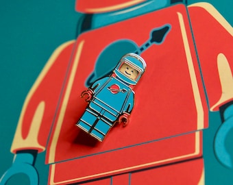 Lego Man enamel pin - Blue