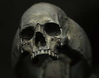 Half jaw skull ring discount