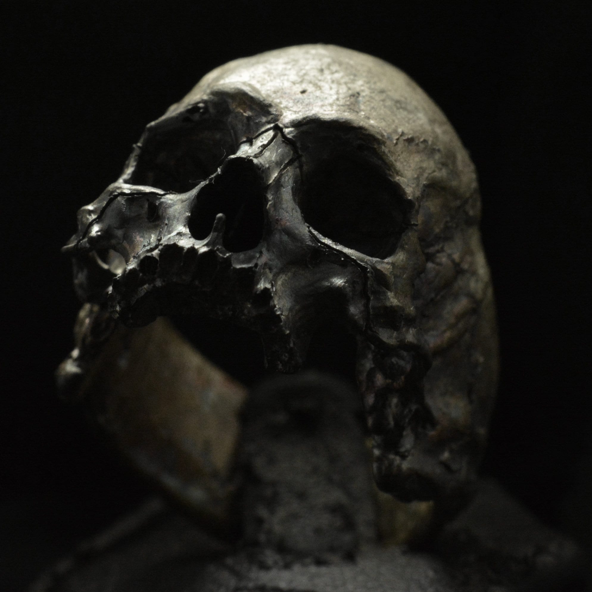 Skull Ring - Into the Fire Jewelry - No Teeth Decayed Half Jaw