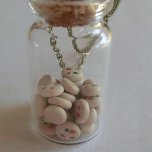 Handgjort Fimo Mini Dotty Kakflaskhalsband