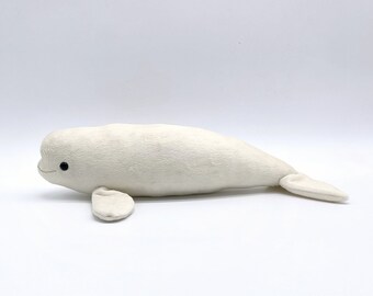 giant beluga whale stuffed animal