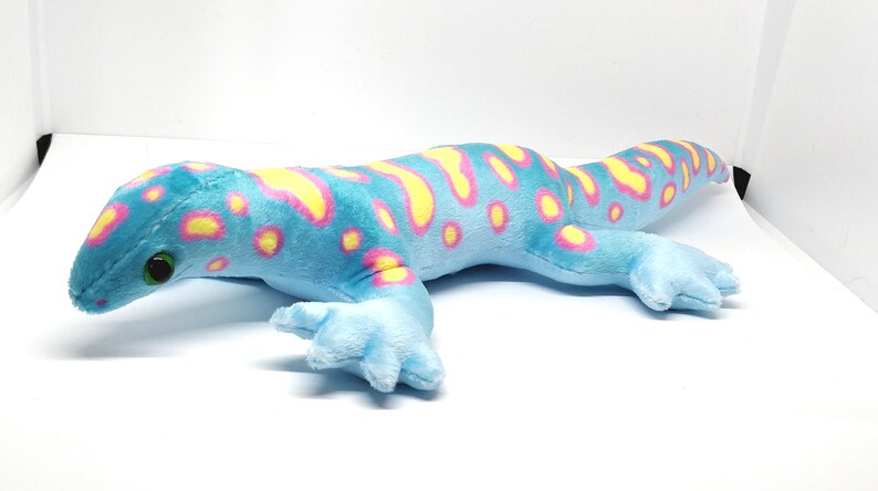 Magic Gecko Plush Fantasy Gecko Blue Lizard Plushie Cute | Etsy