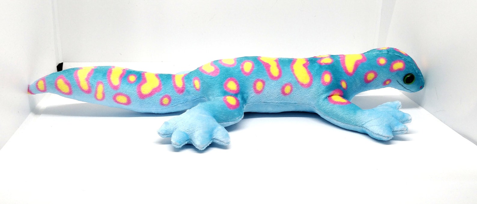 Magic Gecko Plush Fantasy Gecko Blue Lizard Plushie Cute Etsy