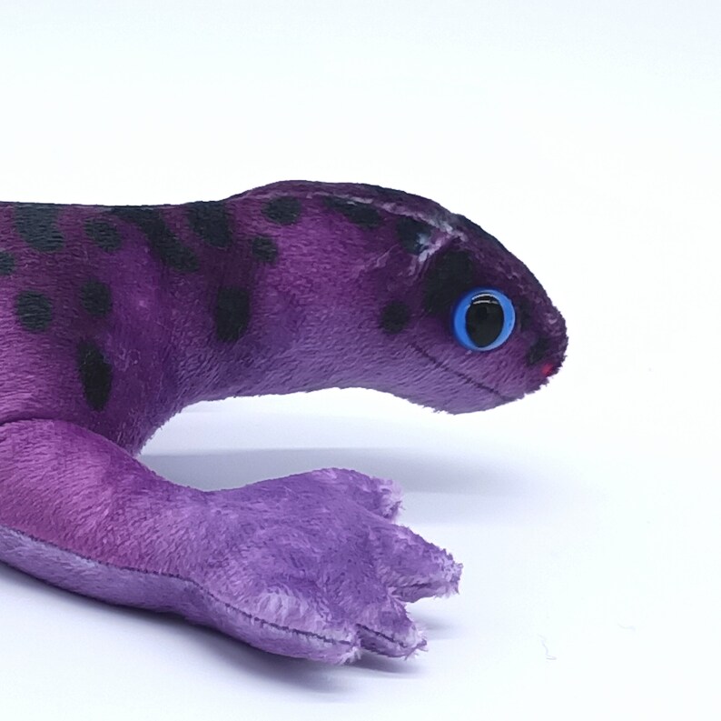 Magic Gecko Plush Fantasy Gecko Purple Lizard Plushie Cute | Etsy
