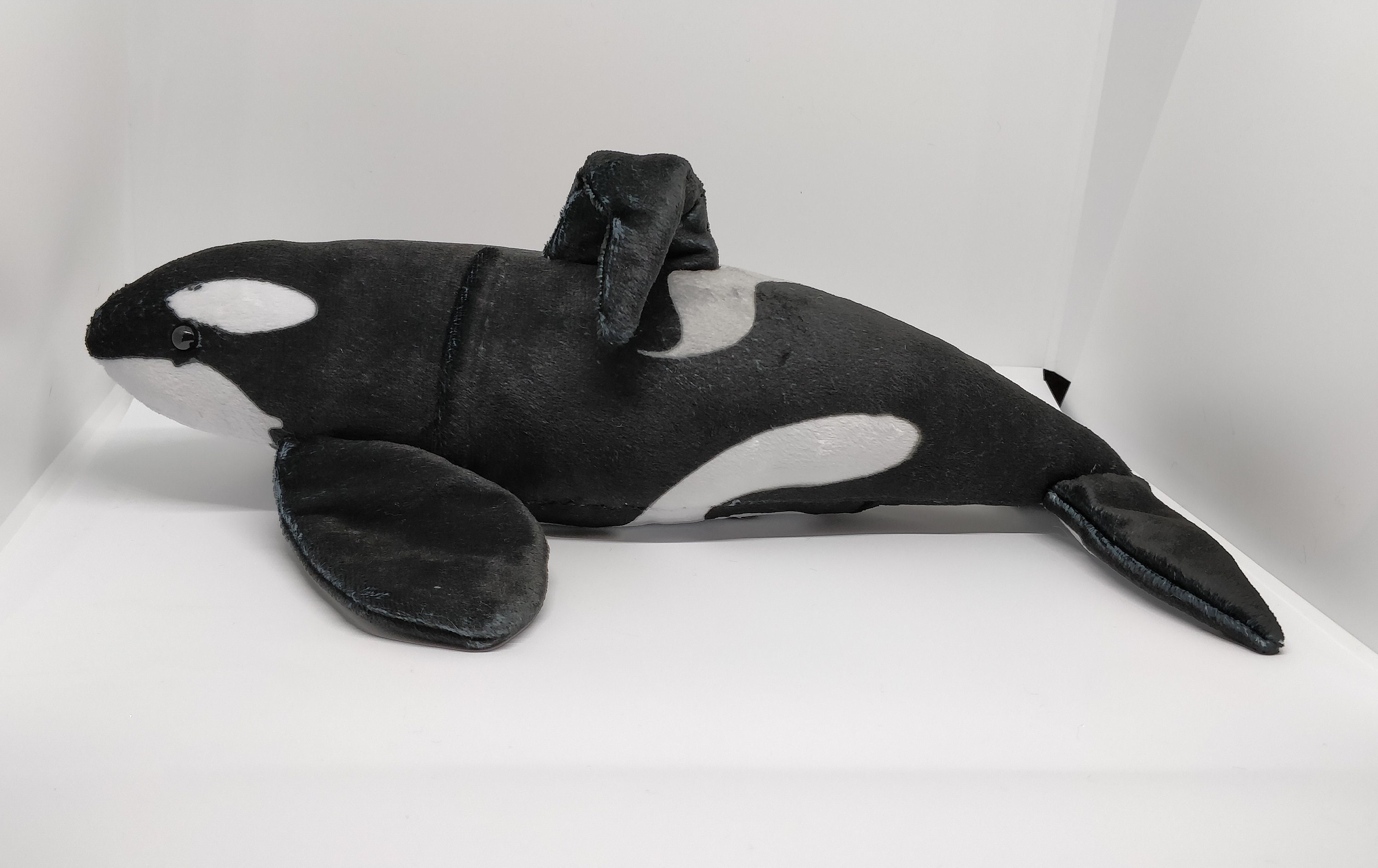 Orque Animaux En peluche Orque Soft Orca Peluche Jouet Noir