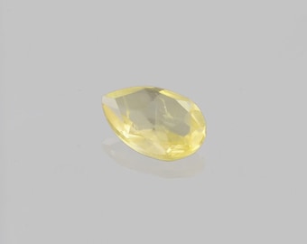 Natural Yellow Sapphire Pear Gemstone 1.640 Carat, High Quality Sapphire Precious Loose Gemstone, Genuine Rare Sapphire Gemstone For Jewelry