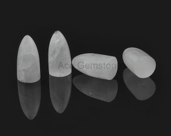5 Stück Kugel Cabochons, Regenbogen Mondstein Kugel Edelstein, glatte Halbedelstein lose Edelstein Top Grade