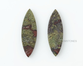 Dragon Jasper 10x30 mm piedra marquesa forma-al por mayor gemstone-joyería haciendo cabujón-dragon Jasper piedra-piedras preciosas cabujón- 2pcs