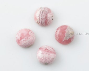 Rhodochrosite Round Gemstone-Jewelry Making Gemstone-Loose Gemstones-Wholesale Gemstone Cabochon-Rhodochrosite Gemstone-5 pcs