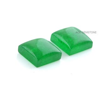 Grünen Aventurin 10x10mm Platz lose Edelsteine Großhandel Edelsteine-Edelstein für Schmuck-grünen Aventurin-5pcs.