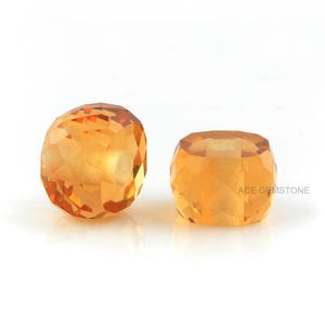 Champagne Quartz 9x14mm Cushion Roundel Beads-Wholesale Beads-Big Hole Gemstone Beads-Jewelry Making Beads-Champange Quartz-5 Pcs.