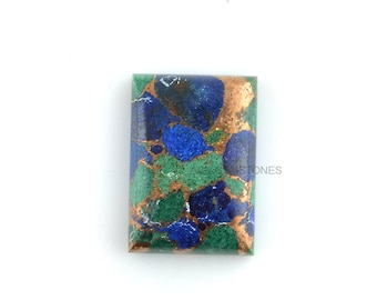 Azurite Cabochon, Azurite Copper Rectangle 14x20 mm Gemstone, Azurite Gemstone Jewelry, Loose Cabochon, Loose Gemstone, Gemstone Supplier
