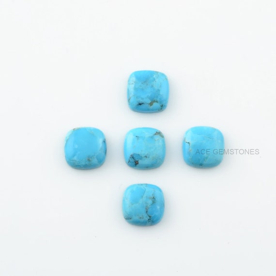 Arizona Turquoise Cushion Shape Gemstone-Gemstone Cabochons-Jewelry Making Gemstone-Wholesale Gemstone-Arizona Turquoise Stone-5 pcs