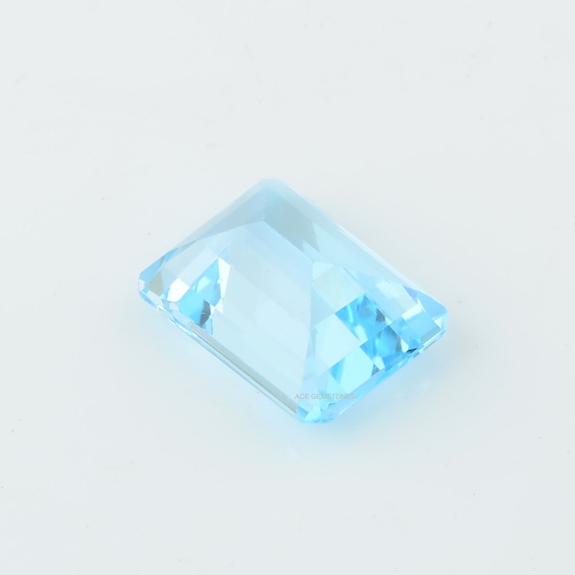 13.53ct Sky Blue Topaz 12x16 Mm Rectangle Genuine Gemstone- Top Quality ...