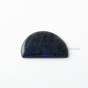 Labradorit 25 x 43 mm elegant ädelsten - Smyckestillverkning - Labradorit ädelsten - Kalibrerade cabochoner - Partihandel ädelsten cabochon - 1 st bild 3