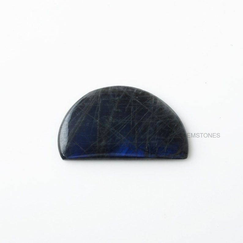 Labradorit 25 x 43 mm elegant ädelsten - Smyckestillverkning - Labradorit ädelsten - Kalibrerade cabochoner - Partihandel ädelsten cabochon - 1 st bild 3