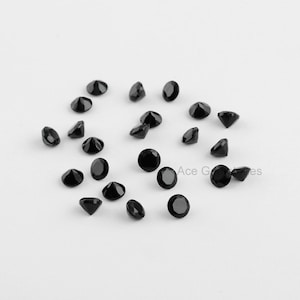 25 Pcs. Lot of Black Onyx Round 5mm Wholesale Loose Gems AAA Grade Excellent Cut Gemstone for Jewelry Supplies