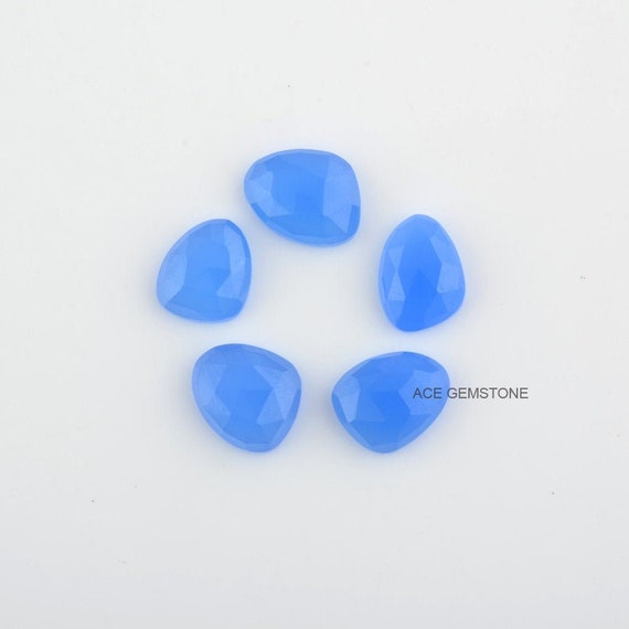 Blue Chalcedony Nugget 12x14mm Gemstones, Faceted Wholesale