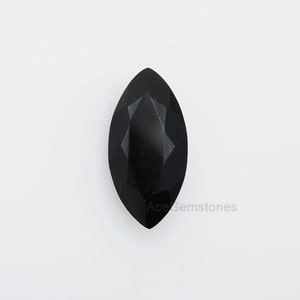 Black Onyx - Calibrated Cabochons - Wholesale - Loose Gemstone - Faceted Gemstone - Marquise 10x20 mm - AAA Grade High Quality - 1Pcs.