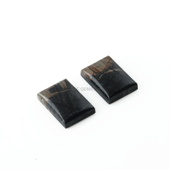 ピカソ ジャスパー 14 x 20 mm 長方形 宝石 - 調整済みカボション