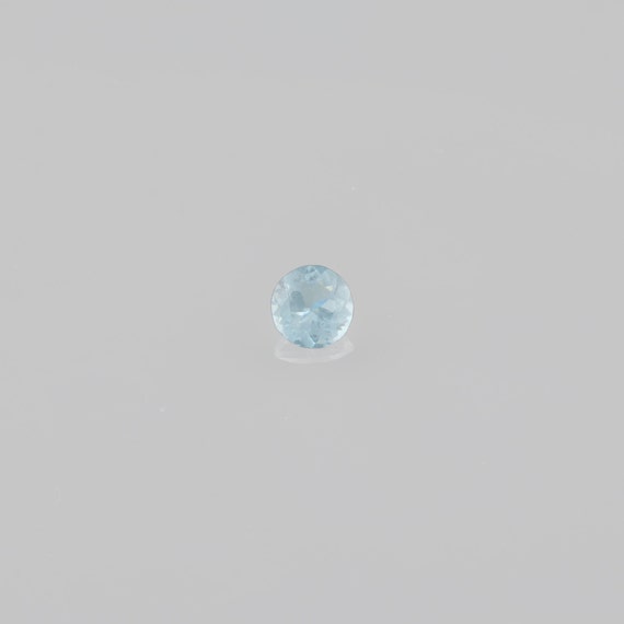 Aquamarine Round Gemstone 1.070 Carat, Natural Certified Aquamarine 7 mm Round Gemstone Ring, Rare Precious Aquamarine Gemstone For Jewelry