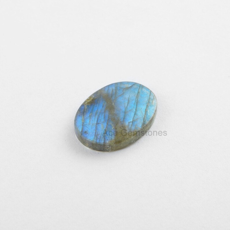 Wholesale Stone Labradorite 15x20x3mm Both Side Flat Smooth Stone 5 Pcs. Calibrated Cabochons Gemstone Labradorite Loose Gemstone