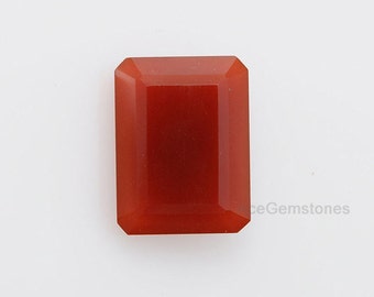 Red Onyx Gemstone - Calibrated Cabochons Gemstone - Loose Faceted Gemstone Octagon 13x18 mm AAA Grade - 1 Pcs.