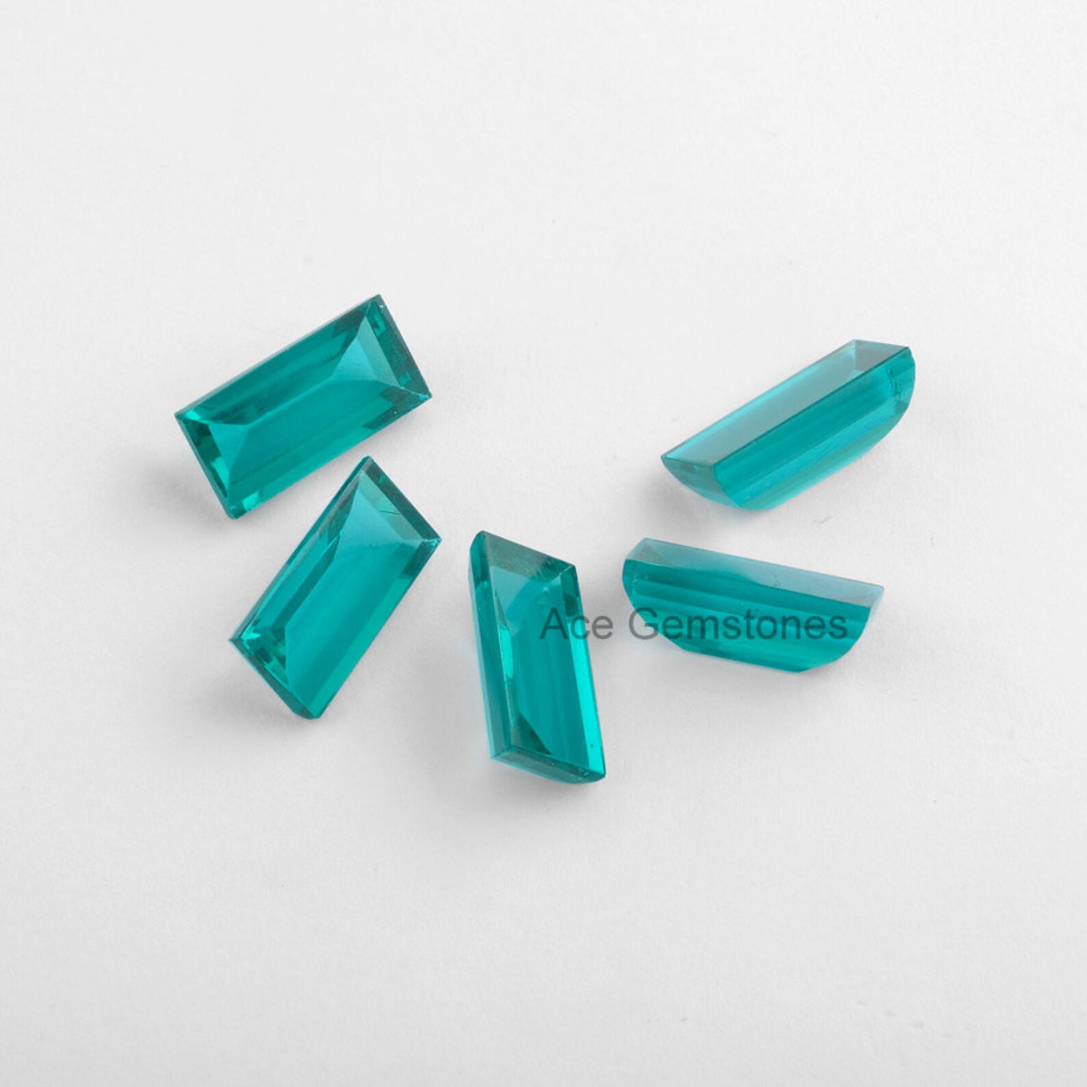 Flat Buff Top Teal Quartz Loose Gemstone Buff Top Gemstone Etsy