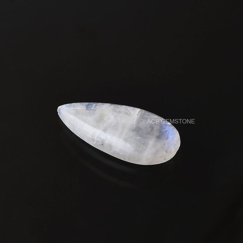 Cabochons For Jewelry Cabochons Supply- 1 Pcs Gemstone Cabochons Rainbow Moonstone 14x31mm Pear Gemstons Cabochons Moonstone Gemstone