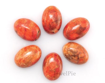 Rot türkis Edelstein - Großhandel - Lose Edelstein - Cabochon - Oval 10 x 14 mm liefert AAA Grade - 6 Stk. - Schmuck