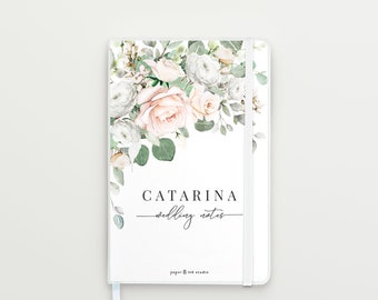Personalised Wedding Organiser Notebook-Engagement Gift-Personalised Gift-Personalized Bride Gift-Personalised Journal // Secret Garden