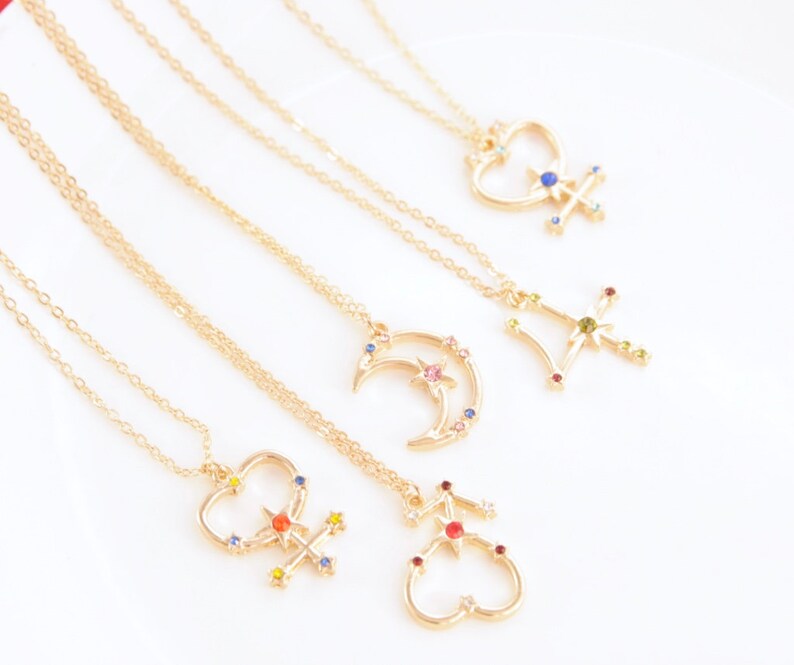 Sailor Venus Costume Necklace Love Necklace Sailor V Love Beauty Necklace Sailor Moon Necklace Mina Costume Sailor Moon Costume Jewellery