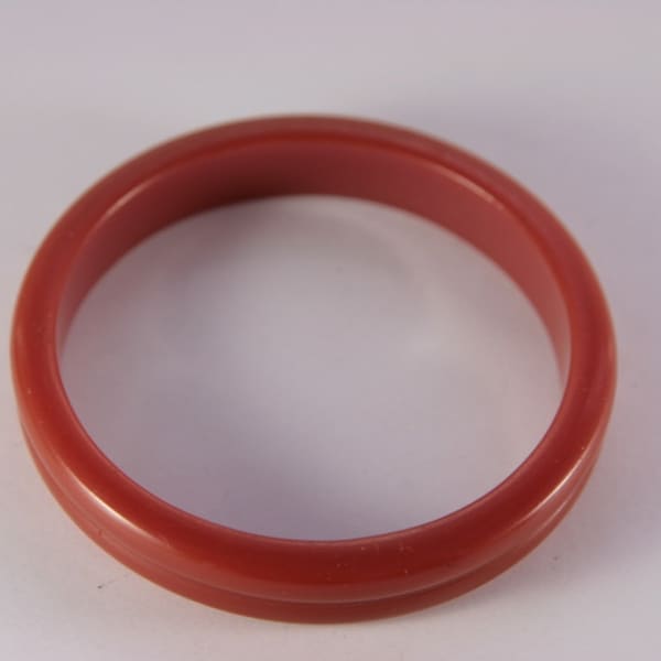 Red Coral Bracelet Vintage Bakelite Bracelet