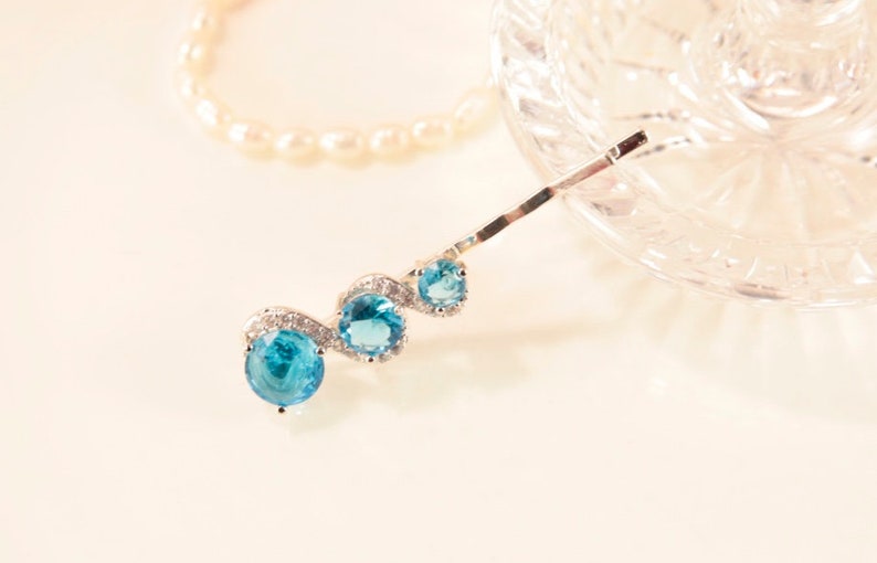 Aqua Blue Bobby Pins Wedding Hair Pins Blue Wedding Pin Etsy