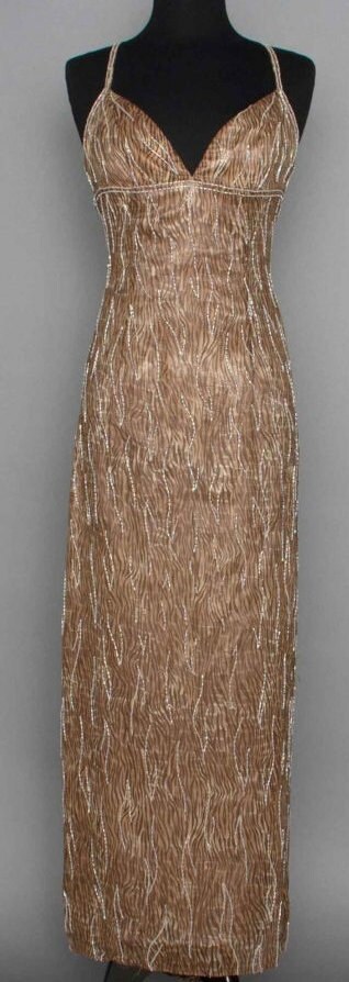 Vintage Clothing Bob Mackie Evening Gown Nude Dress | Etsy