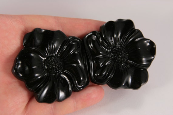 Flower Belt Buckle Black Bridal Belt Buckle Weddin
