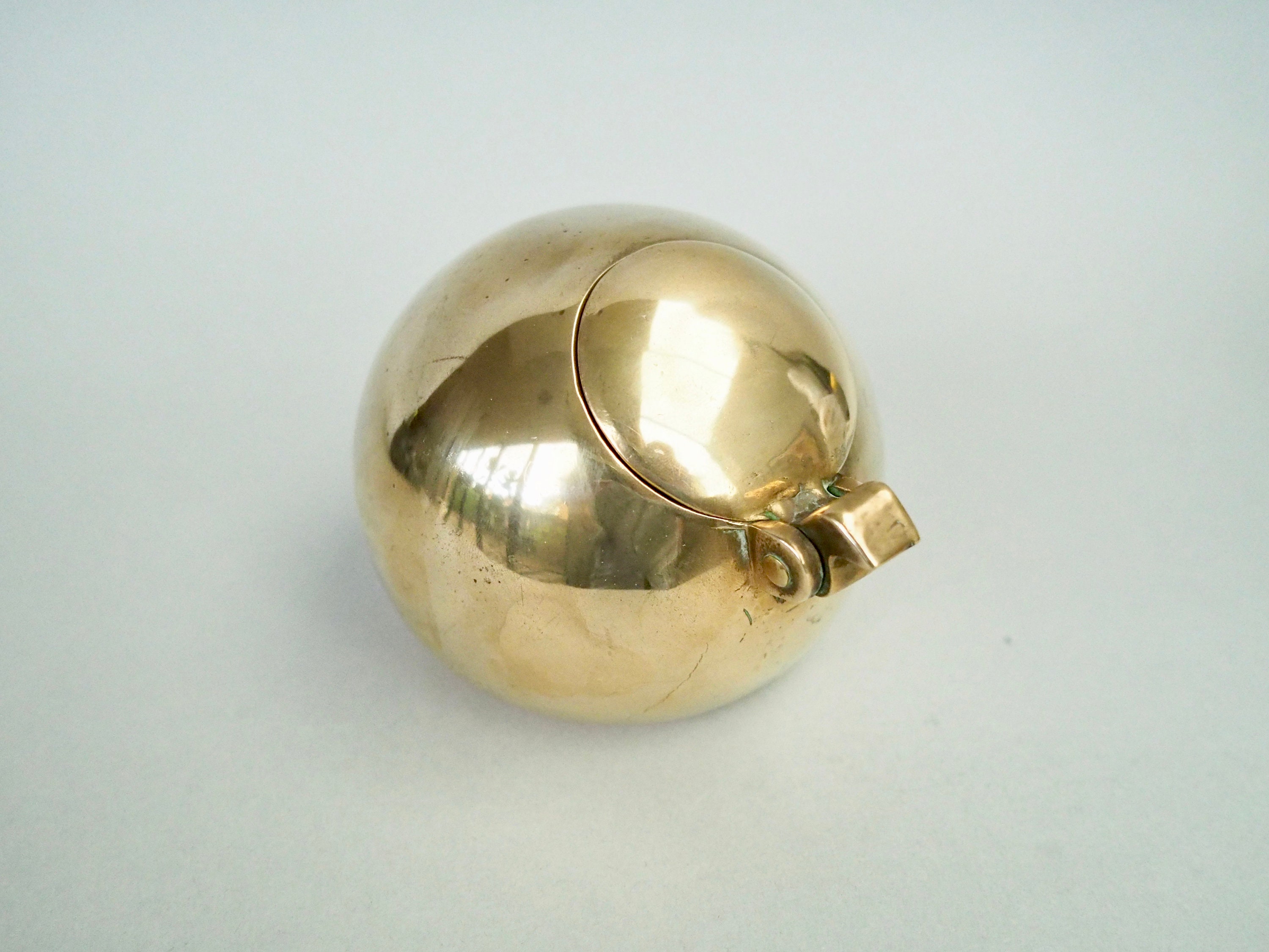 Valenti Vintage Brass Ball Ashtray 9/9cm Etsy
