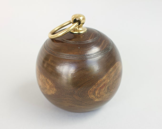Ball Door Stop, Antique Lawn Bowls Ball, Wood, Lignum Vitae, Bowling