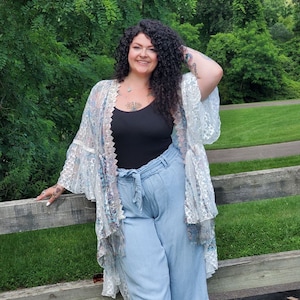 Lace Kimono: Boho Chic Resort Cover-Up, Stevie Nicks Style image 6