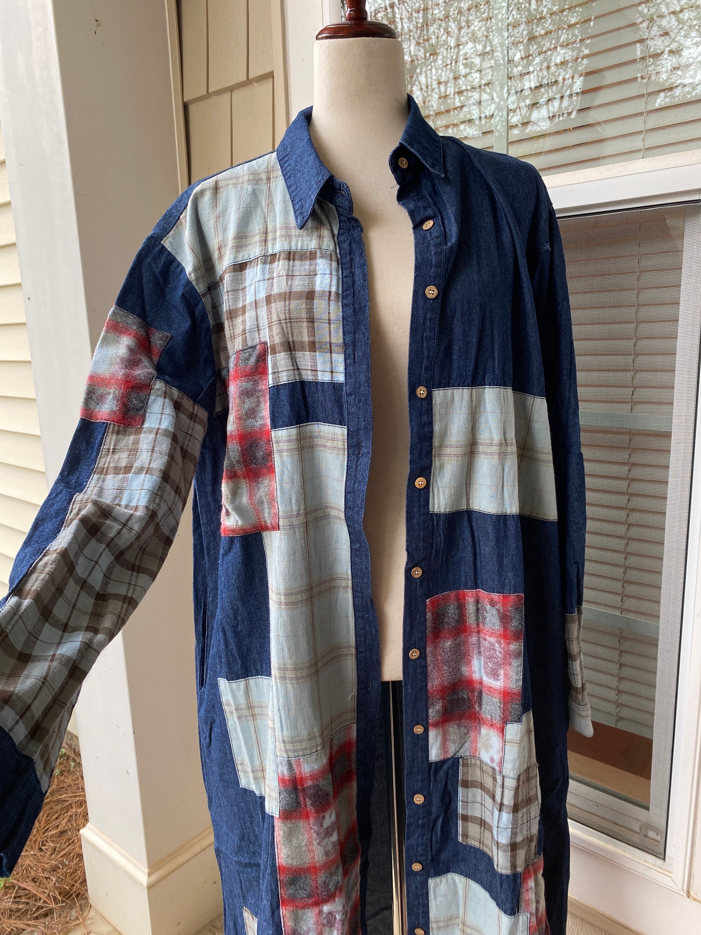 Bowhill Patchwork Denim Shirt