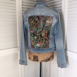 Plus Size Embroidered Embellished Denim Jacket With Colorful - Etsy