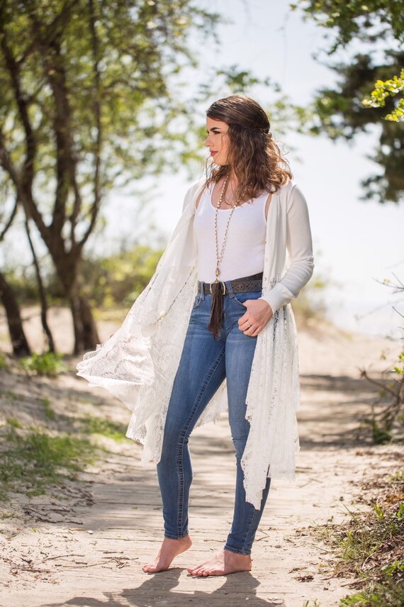 Beach Wedding Stevie Nicks Lace Sweater 