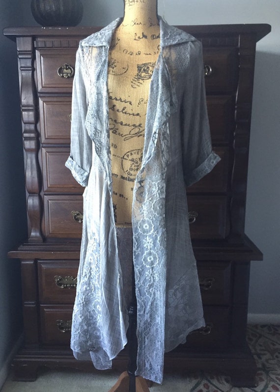 Small lace duster, Gray, Stevie Nicks style