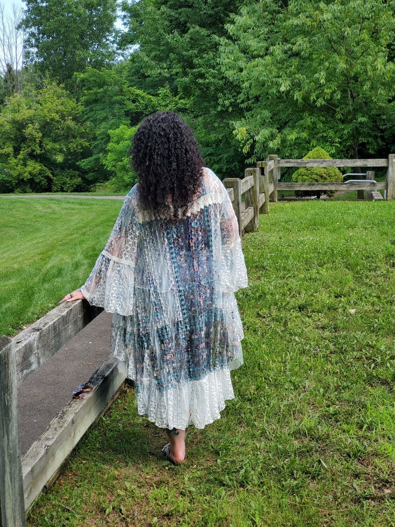 Lace Kimono: Boho Chic Resort Cover-Up, Stevie Nicks Style image 4