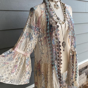 Lace Kimono: Boho Chic Resort Cover-Up, Stevie Nicks Style image 8