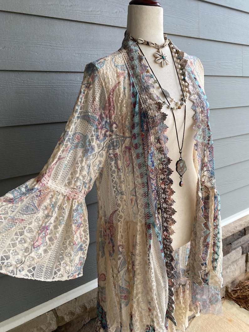 Lace Kimono: Boho Chic Resort Cover-Up, Stevie Nicks Style image 8