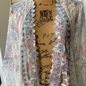 Lace Kimono: Boho Chic Resort Cover-Up, Stevie Nicks Style image 7