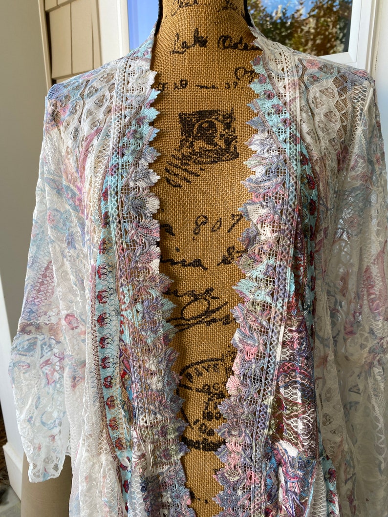 Lace Kimono: Boho Chic Resort Cover-Up, Stevie Nicks Style image 7