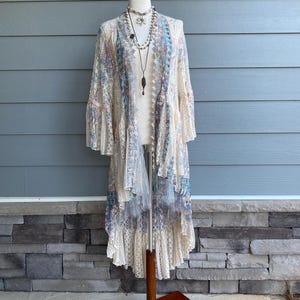 Lace Kimono: Boho Chic Resort Cover-Up, Stevie Nicks Style image 1