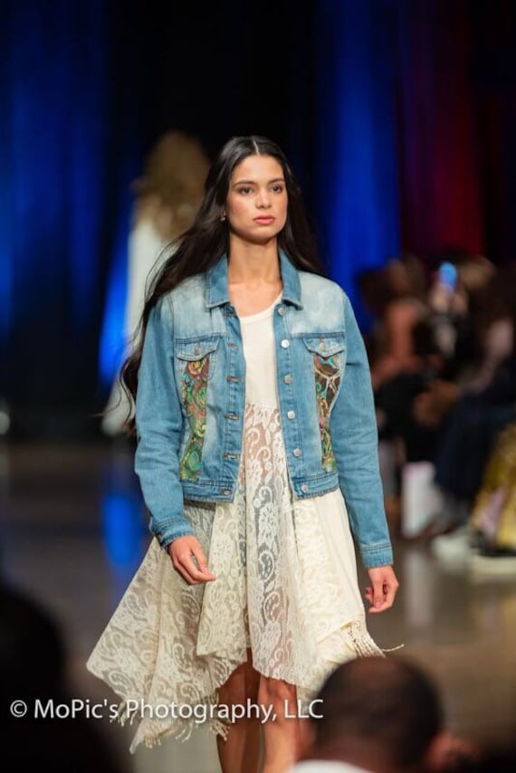 Chic denim jacket top